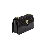 Valentino Orlandi Women's Black Leather Clutch Shoulder Bag