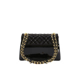 Valentino Orlandi Women's Black Leather Clutch Shoulder Bag
