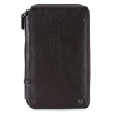 Piquadro Square 9" Organizer Brown Brownsize Small - Blue Salon