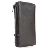 Piquadro Square 9" Organizer Brown Brownsize Small - Blue Salon