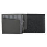 Piquadro Scott 4" Bi-Fold Wallet Black Blacksize Small - Blue Salon