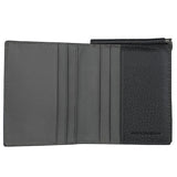 Piquadro Scott 4" Bi-Fold Wallet Black Blacksize Small - Blue Salon