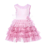Primi Eventi Kids Girl's Pink Set Dress & Hairband