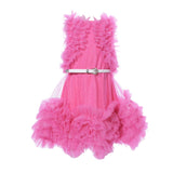 Primi Eventi Kids Girl's Shocking Pink Dress