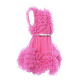 Primi Eventi Kids Girl's Shocking Pink Dress