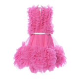 Primi Eventi Kids Girl's Shocking Pink Dress