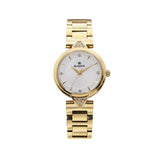 Rama Ladies Quartz Watch Full Yellow Gold Plated Stainless Steel Case & Bracelet With White Dial