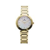Rama Ladies Quartz Watch Full Yellow Gold Plated Stainless Steel Case & Bracelet With Mother Of Pearl Dial