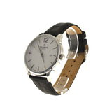 Rama Men's Stainless Steel Leather Strap
