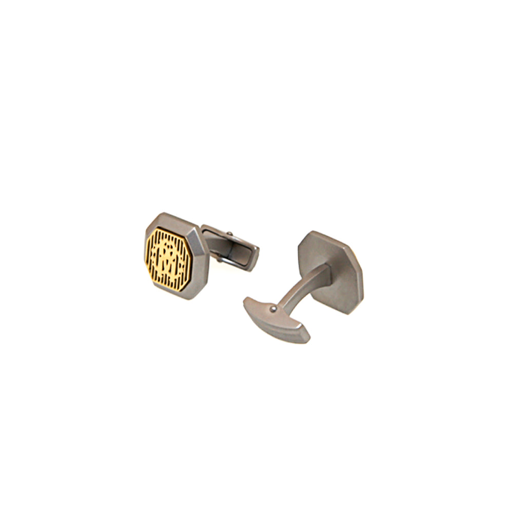 Roberto Cavalli Cufflinks Matte Silver Color With Ip Gold Mid | Accessories | Cufflink | Cufflinks | Eid Gifts | EID2021 | GCC | Mens | SP Roberto Cavalli Cufflinks Matte Silver Color With Ip Gold Mid | Accessories | Cufflink | Cufflinks | Eid Gifts | EID2021 | GCC | Mens | SP