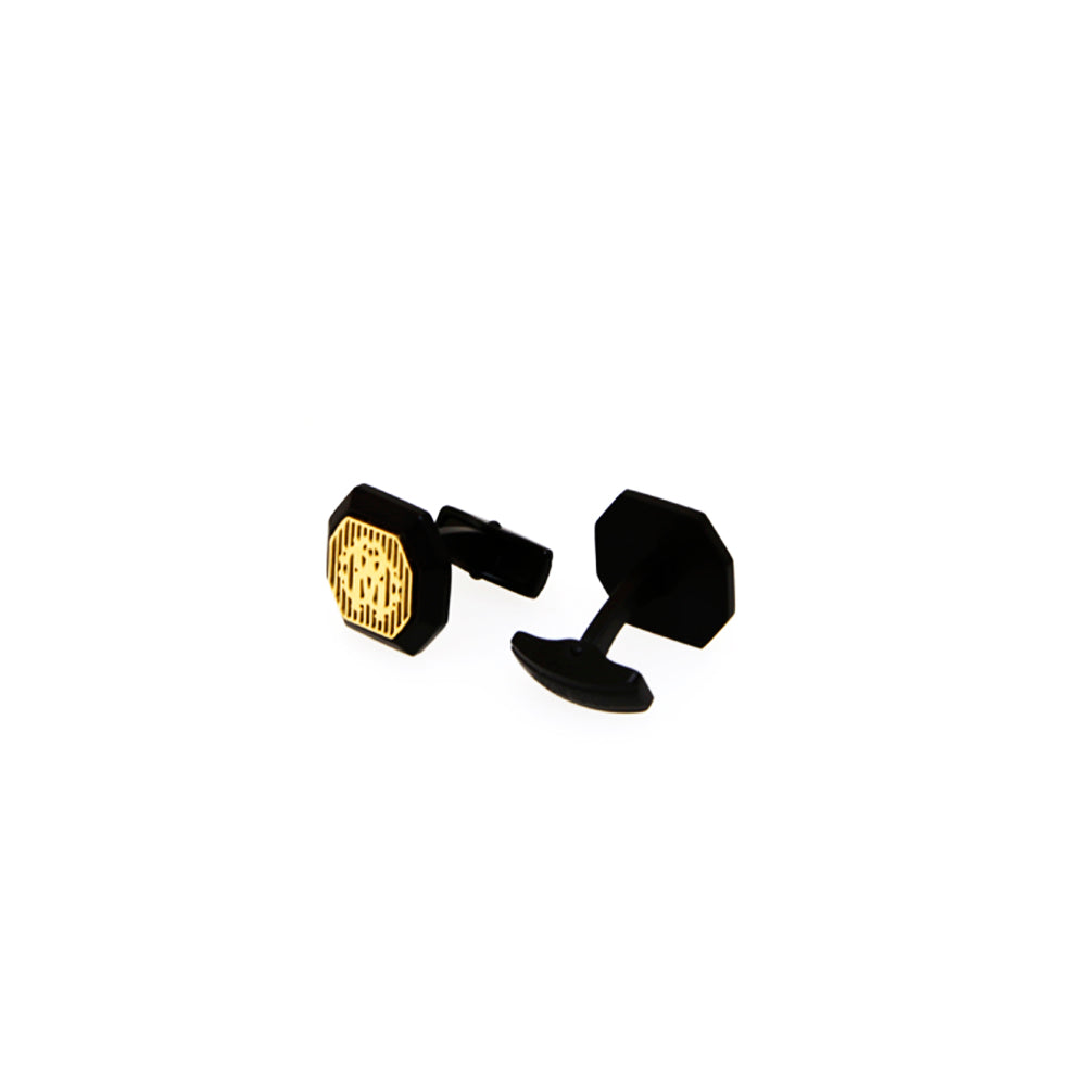 Roberto Cavalli Cufflinksmatte Black With Ip Gold Mid | Accessories | Cufflink | Cufflinks | Eid Gifts | EID2021 | GCC | Mens Roberto Cavalli Cufflinksmatte Black With Ip Gold Mid | Accessories | Cufflink | Cufflinks | Eid Gifts | EID2021 | GCC | Mens