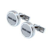 Roberto Cavalli Cufflinks Matte & Glossy Silver Color Combination - Blue Salon