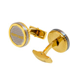 Roberto Cavalli Cufflinks Ip Gold & Silver Color Combination