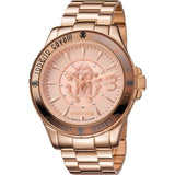 Roberto Cavalli Men'S Watch With Ip Rose Gold Bracelet