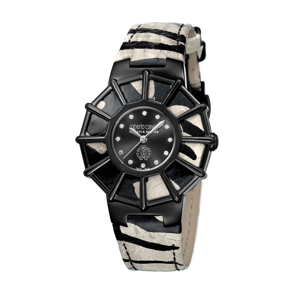 Roberto Cavalli Ladies Watch Animal Printed Leather Strap With Black Dial & Diamond | EID2023 | Fashion Watches | GCC | Womens Roberto Cavalli Ladies Watch Animal Printed Leather Strap With Black Dial & Diamond | EID2023 | Fashion Watches | GCC | Womens
