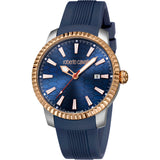 Roberto Cavalli Men's Watch With Bluegreen Silicon Strap