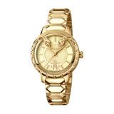Roberto Cavalli Ladies Watch Gold With Metal Bracelet Case & Dial - Blue Salon