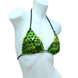 Roberto Cavalli Lasered Triangle Swimwear Yellow/Black Size Large Yellow/Black