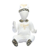 روبرتو كافالي Whitecoffee & Black Set Sleepsuit