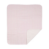 Roberto Cavalli Kids Logo Print White And Pink Blanket