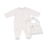 Roberto Cavalli Kids Logo Print White Footie Set