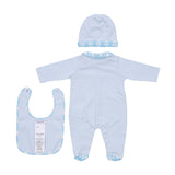 Roberto Cavalli Kids New Born Baby Girl's Set Sleepsuit, Hat & Bib
