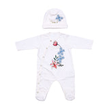 Roberto Cavalli Kids New Born Baby Girl's White Set Sleepsuit & Hat