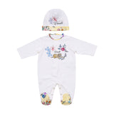 Roberto Cavalli Kids New Born Baby Girl's White Set Sleepsuit & Hat
