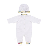 Roberto Cavalli Kids New Born Baby Girl's White Set Sleepsuit & Hat