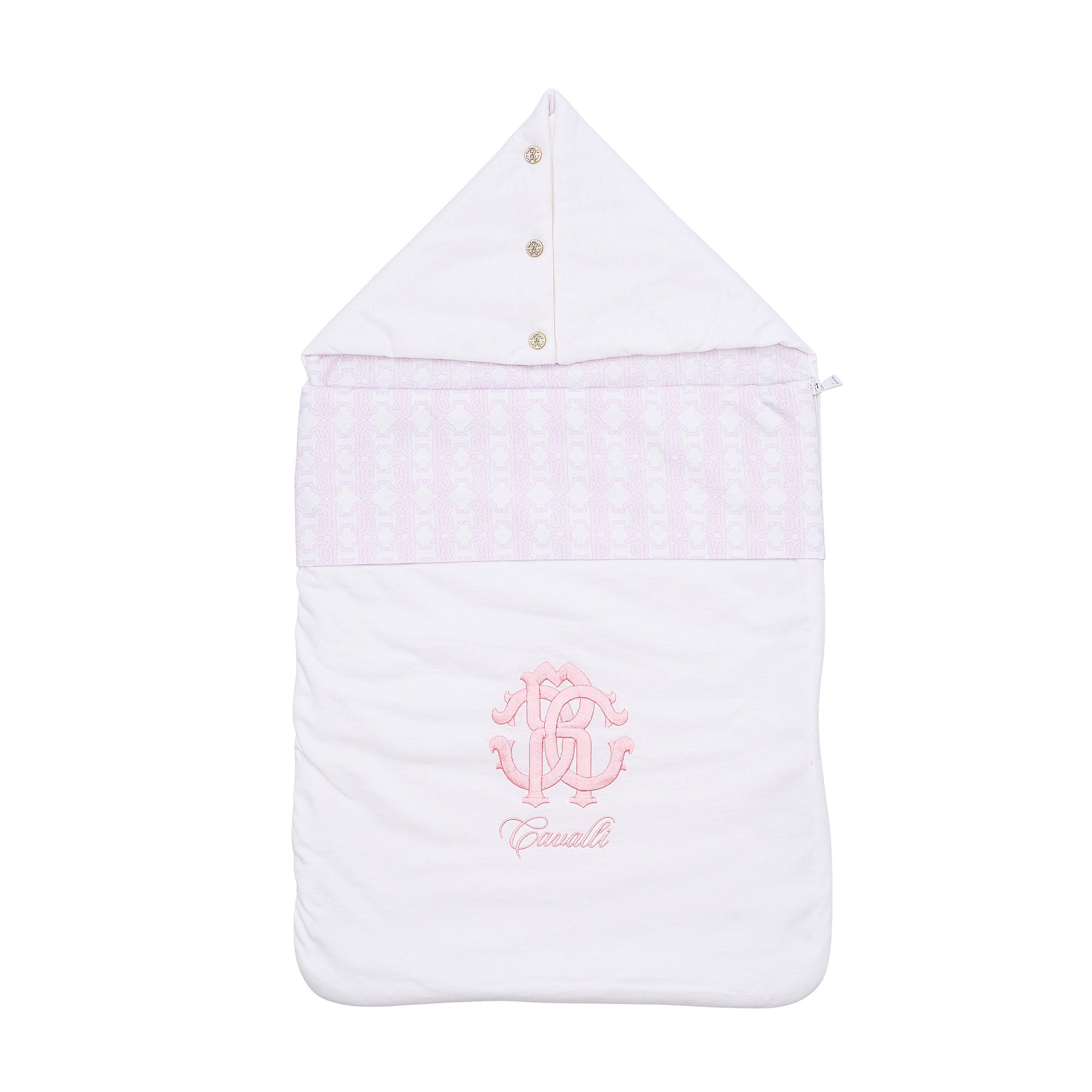 Baby Nest Cavalli Baby Ivory Gold Logo Nest (72cm)