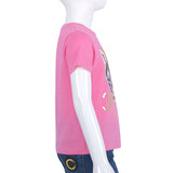 Roberto Cavalli Pink Shock & Multicol T-Shirt
