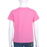 Roberto Cavalli Pink Shock & Multicol T-Shirt