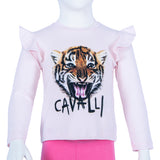 Roberto Cavalli Baby Pink & Multicolor T-Shirt Ls