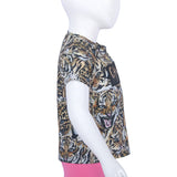 Roberto Cavalli Black , Coffee & Nude T-Shirt