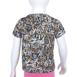 Roberto Cavalli Black , Coffee & Nude T-Shirt