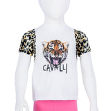 Roberto Cavalli Whiteblack & Coffee T-Shirt