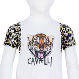 Roberto Cavalli Whiteblack & Coffee T-Shirt