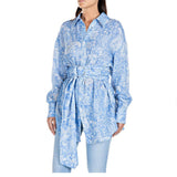 Shirt Printed Cotton Dobby Gauze