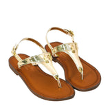Polo Ralph Lauren Kids Girl's Gold Sandal