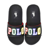 Polo Ralph Lauren Kids Boy's Black Sliders