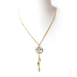 حلق ماركة روشاس فضي مع حجر تصميم مدور 