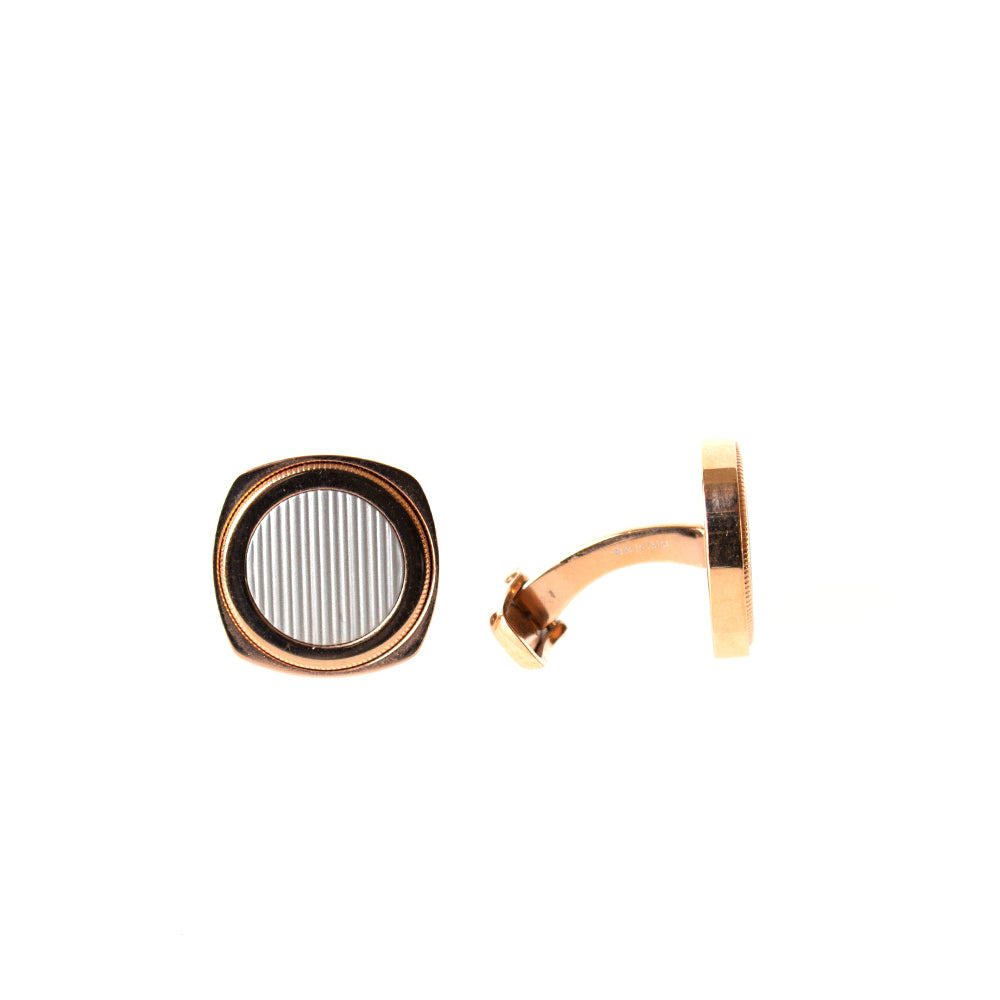 Rochas Cufflinks Two Tone Rosegold With Silver Face | Accessories | Cufflink | Cufflinks | Eid Gifts | EID2021 | GCC | Mens | SP Rochas Cufflinks Two Tone Rosegold With Silver Face | Accessories | Cufflink | Cufflinks | Eid Gifts | EID2021 | GCC | Mens | SP