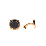 Rochas Cufflinks Two Tone Rosegold With Black Face