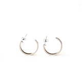 Rochas Ladies Fashion Accessories Earrings Two Tone Silver With Rosegold Circle Design