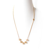Rochas Ladies Fashion Accessories Necklace Gold With Round Pendant With Stone