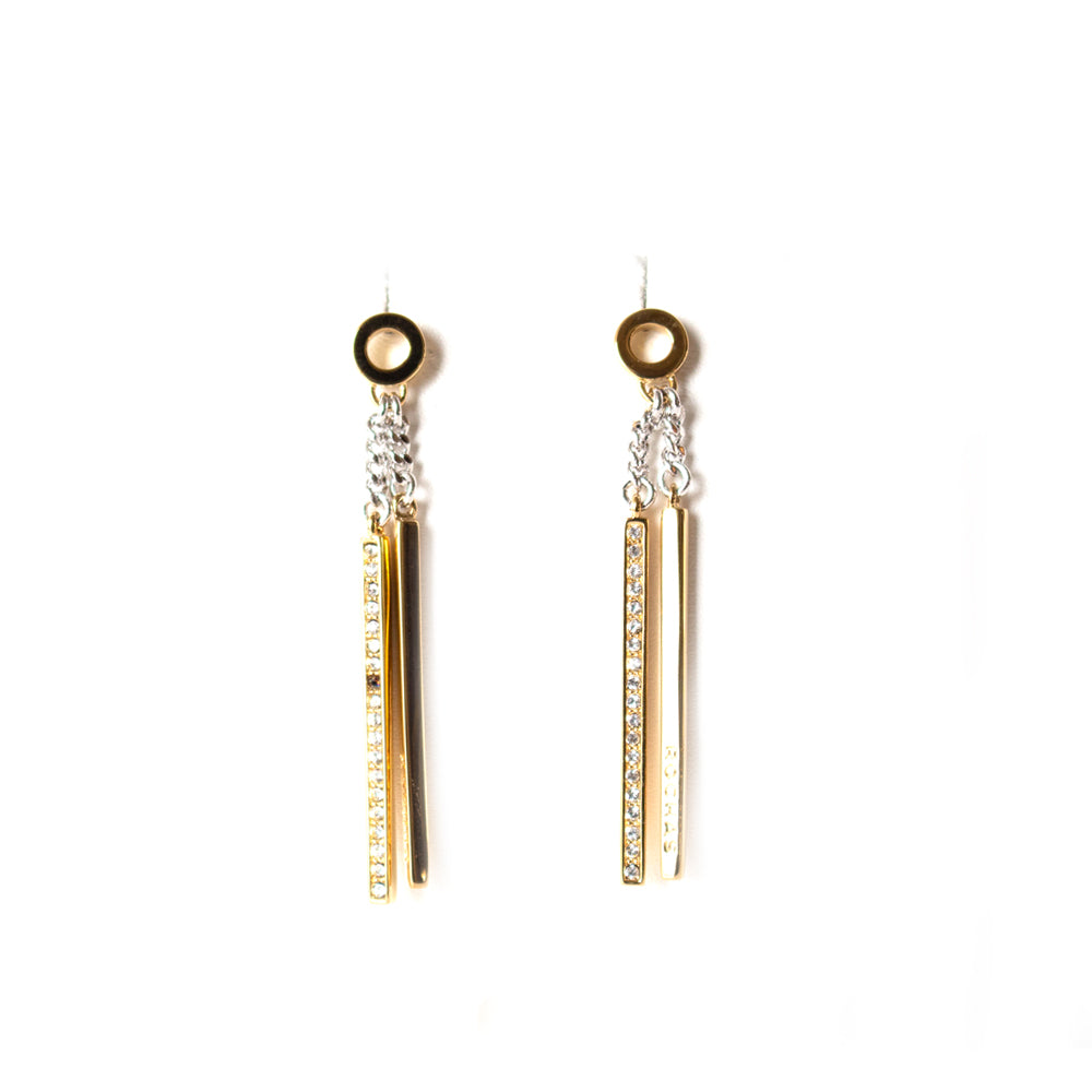 Rochas Ladies Fashion Accessories Earrings Gold With Stone And Dangle Drop Design | Earring | Fashion Jewellery | GCC | Jewellery | SP | Women Earrings | Womens Rochas Ladies Fashion Accessories Earrings Gold With Stone And Dangle Drop Design | Earring | Fashion Jewellery | GCC | Jewellery | SP | Women Earrings | Womens