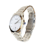 Rochas Men'S Watch Silver Color Stainless Steel CaseÂ White Dial With Date