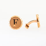 Ferre Milano Cufflinksrosegold Color With Logo In The Mid