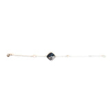 Ferre Milano Ladie's Bracelet Silver Chain Color with Charm &Â Blue Cyrstal
