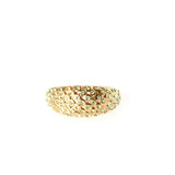 Ferre Milano Ring Ip Gold With Olive Green Crystal